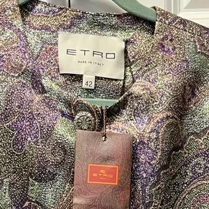ＥＴＲＯレディース　花柄ジャケット　サイズ42 SINGLE-BREASTED BOXY JACKET | Jackets | ETRO